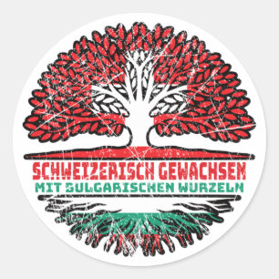 Bulgarien Bulgarisch Schweizer Schweiz Baum Wurzel Runt Klistermärke