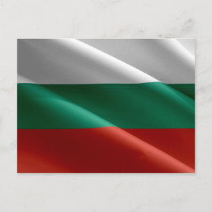 Bulgarien - bulgariska flagga - vykort