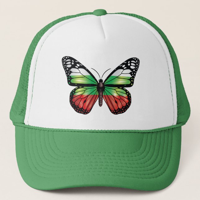 Bulgarien Butterfly Monarque Flagga Keps (Framsida)