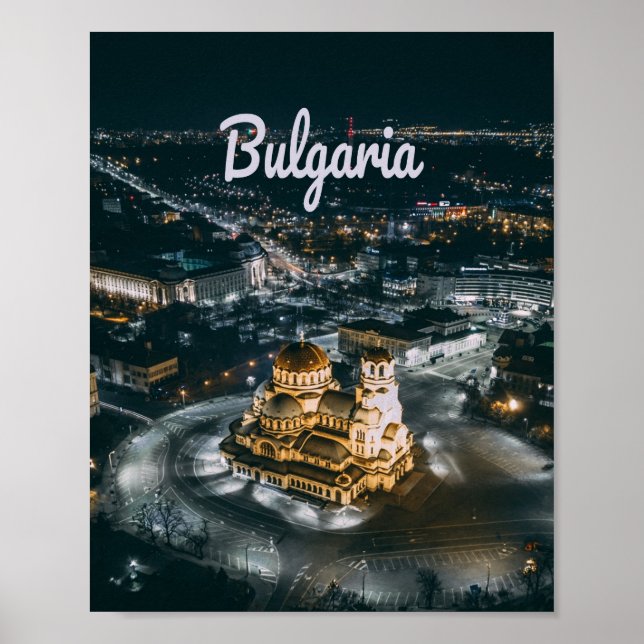 Bulgarien Capital Sofia Alexander Nevsky Cathedral Poster (Framsidan)