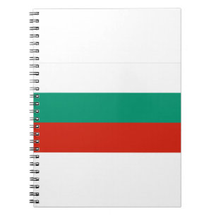 Bulgarien Flagga Anteckningsbok