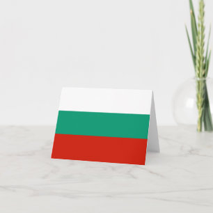 Bulgarien flagga anteckningskort
