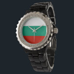 Bulgarien flagga armbandsur<br><div class="desc">En idealisk gåva till alla dem som är patriotiska i land!</div>