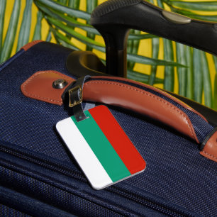 Bulgarien flagga bagagebricka