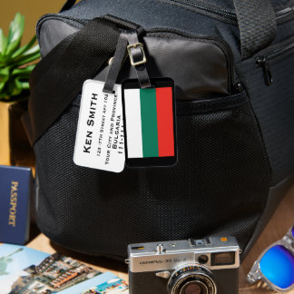 Bulgarien Flagga Bagagebricka
