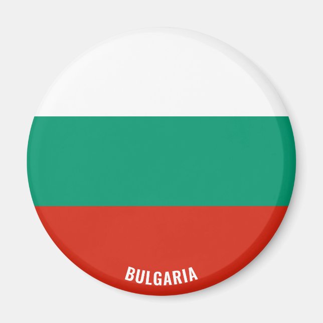 Bulgarien Flagga Charming Patriotic Magnet (Framsidan)