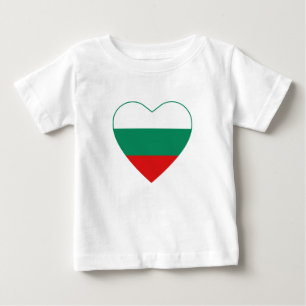Bulgarien Flagga Heart T-Shirt