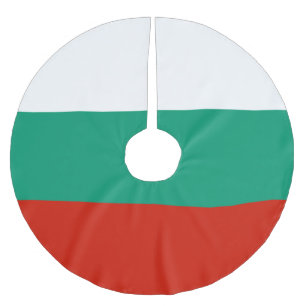Bulgarien flagga julgransmatta borstad polyester