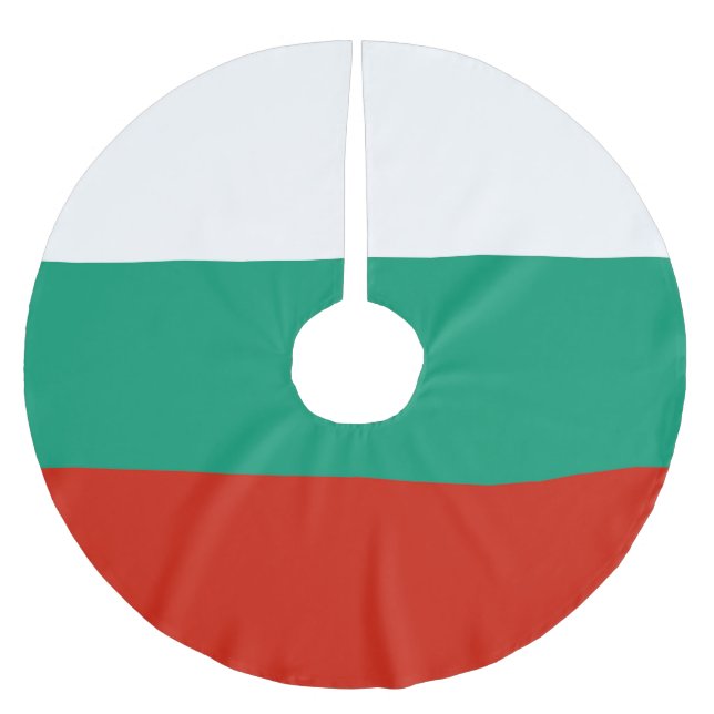 Bulgarien flagga julgransmatta borstad polyester (Framsidan)