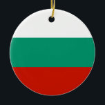 Bulgarien flagga julgransprydnad keramik<br><div class="desc">En idealisk gåva till alla dem som är patriotiska i land!</div>