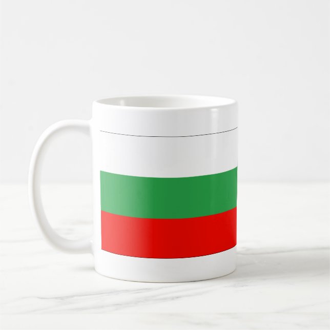 Bulgarien Flagga Kaffemugg (Vänster)