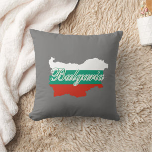 Bulgarien flagga karta kudde