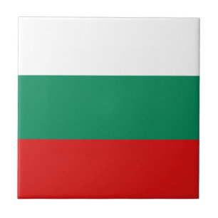 Bulgarien Flagga Keramisk Platta Kakelplatta