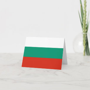 Bulgarien Flagga Kort