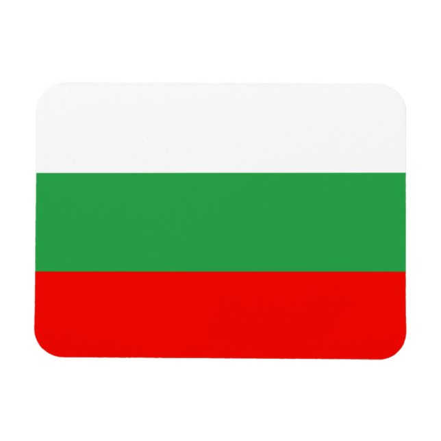Bulgarien Flagga Magnet (Horisontell)
