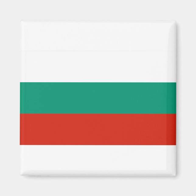 Bulgarien Flagga Magnet (Framsidan)