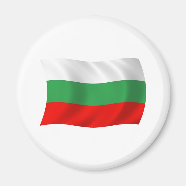 Bulgarien Flagga Magnet (Framsidan)
