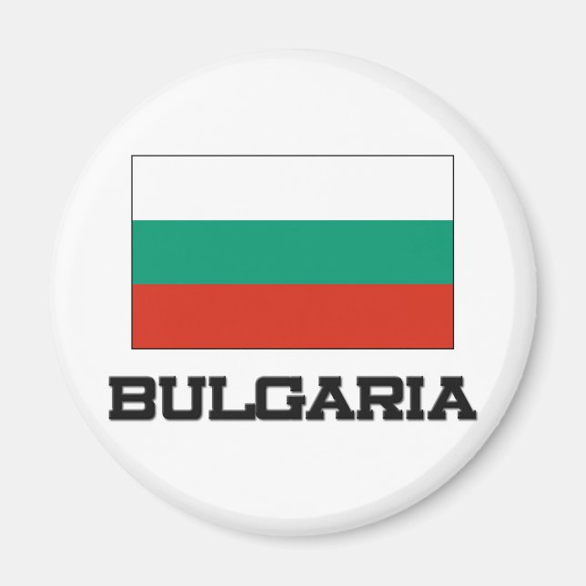 Bulgarien Flagga Magnet (Framsidan)