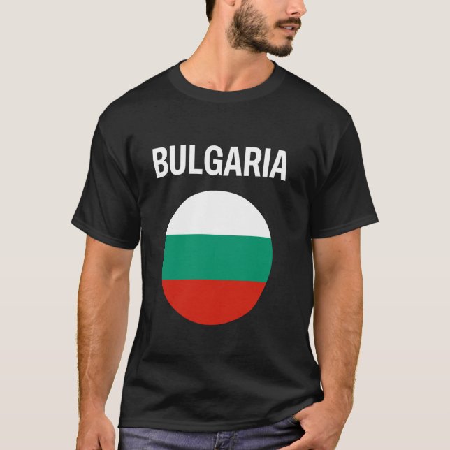 Bulgarien Flagga Modern T Shirt (Framsida)
