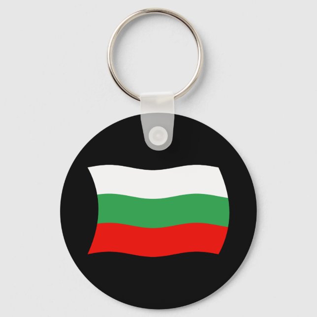 Bulgarien Flagga Nyckelring (Framsida)