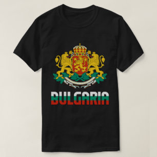 Bulgarien Flagga och Jacka av Arm Patriotic T Shirt