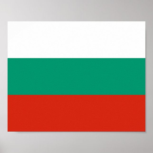 Bulgarien Flagga Poster (Framsidan)