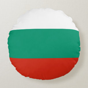 Bulgarien Flagga Rund Kudde