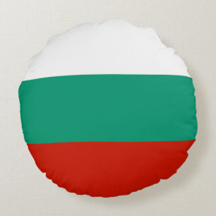 Bulgarien flagga rund kudde