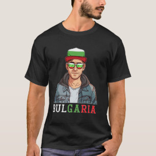Bulgarien Flagga Souvenirs Man Uniform Land Bulgar T Shirt