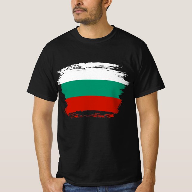 Bulgarien flagga t shirt (Framsida)