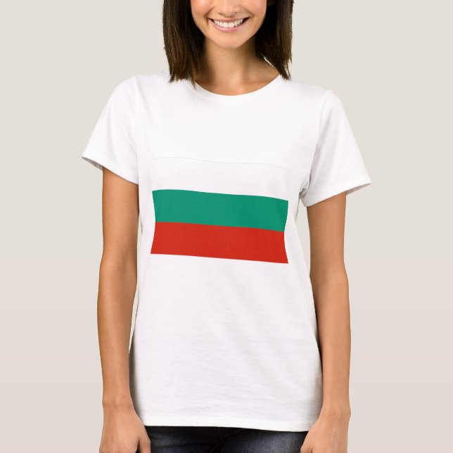 Bulgarien Flagga T Shirt (Framsida)