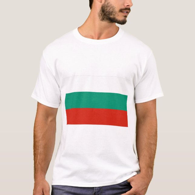 Bulgarien Flagga T Shirt (Framsida)