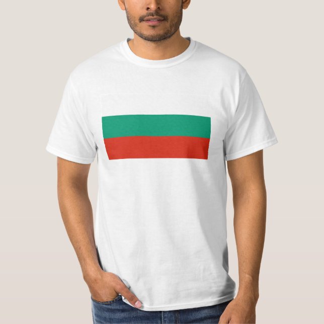 Bulgarien Flagga T Shirt (Framsida)
