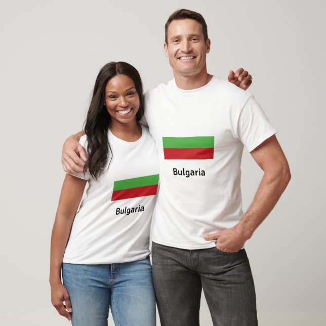 Bulgarien Flagga T Shirt (Unisex)