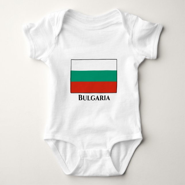 Bulgarien Flagga T Shirt (Framsida)