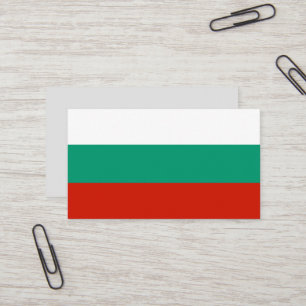 Bulgarien flagga visitkort