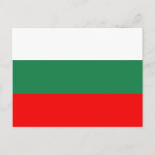 Bulgarien flagga vykort