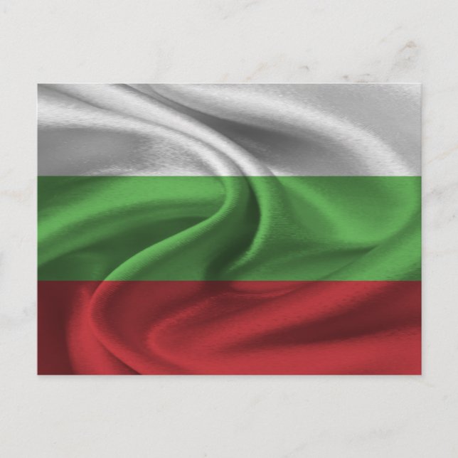 Bulgarien Flagga Vykort (Framsida)