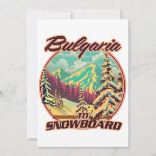 Bulgarien för Snowboard Inbjudningar