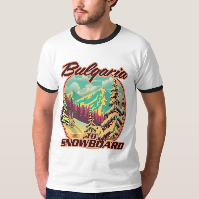 Bulgarien för Snowboard T Shirt (Framsida)