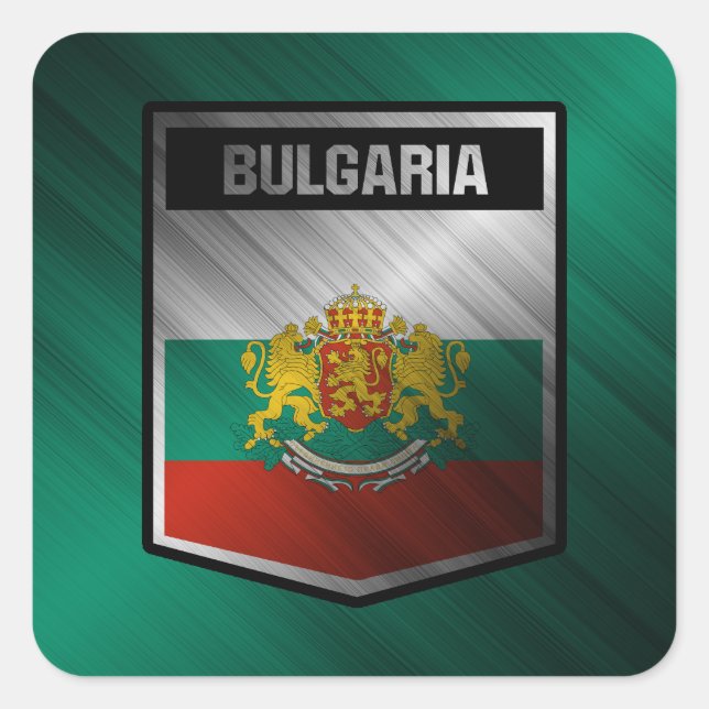 Bulgarien Fyrkantigt Klistermärke (Framsida)
