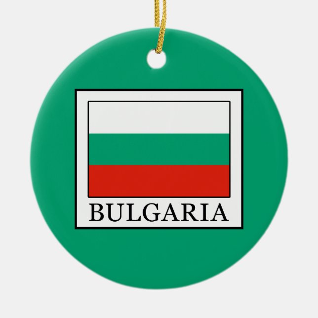 Bulgarien Julgransprydnad Keramik (Framsidan)