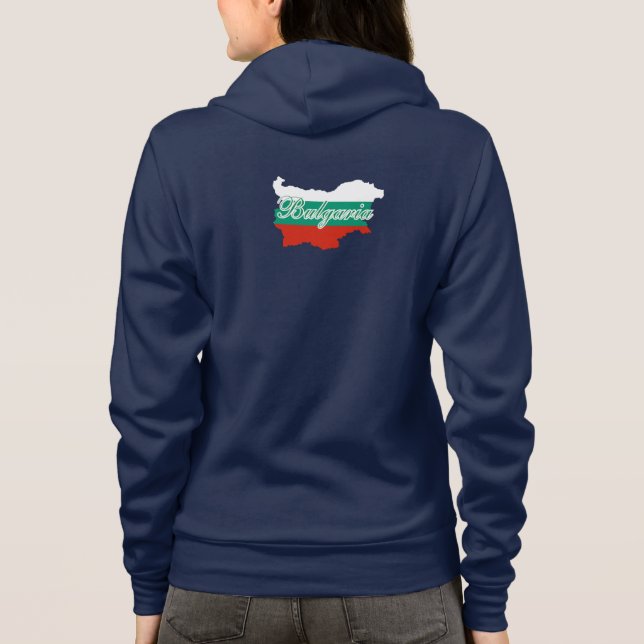 Bulgarien karta, på baksidan t shirt (Baksida)