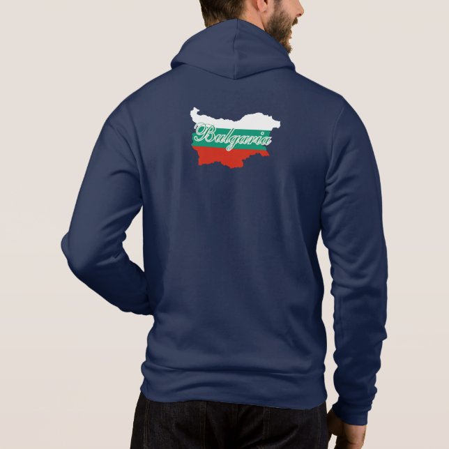 Bulgarien karta, på baksidan t shirt (Baksida)