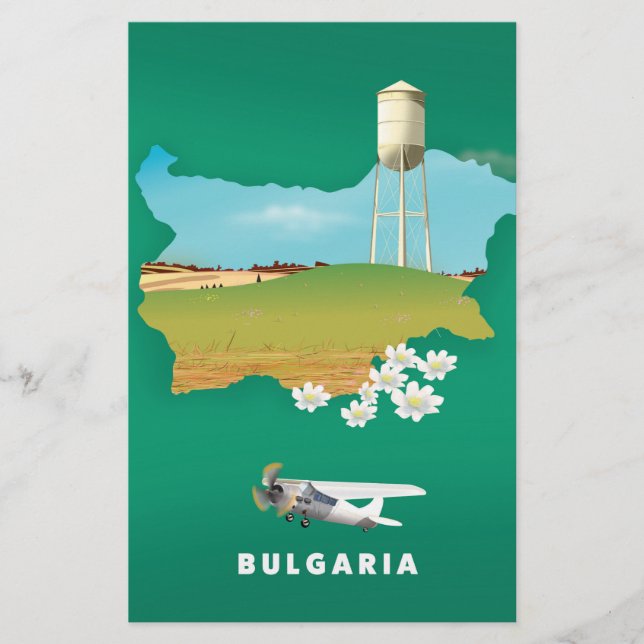 Bulgarien kartresa tryck (Framsida)