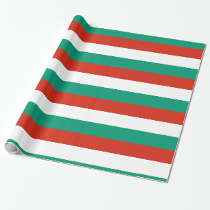 Bulgarien Red White Grönt Presentpapper