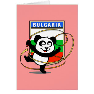 Bulgarien Rhythmic Gymnastics Panda Hälsningskort
