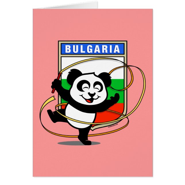 Bulgarien Rhythmic Gymnastics Panda Hälsningskort (Framsidan)