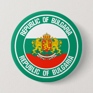 Bulgarien Round Emblem Knapp