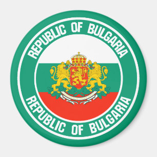 Bulgarien Round Emblem Magnet